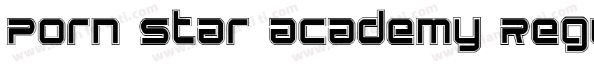 Porn Star Academy Regular字体转换